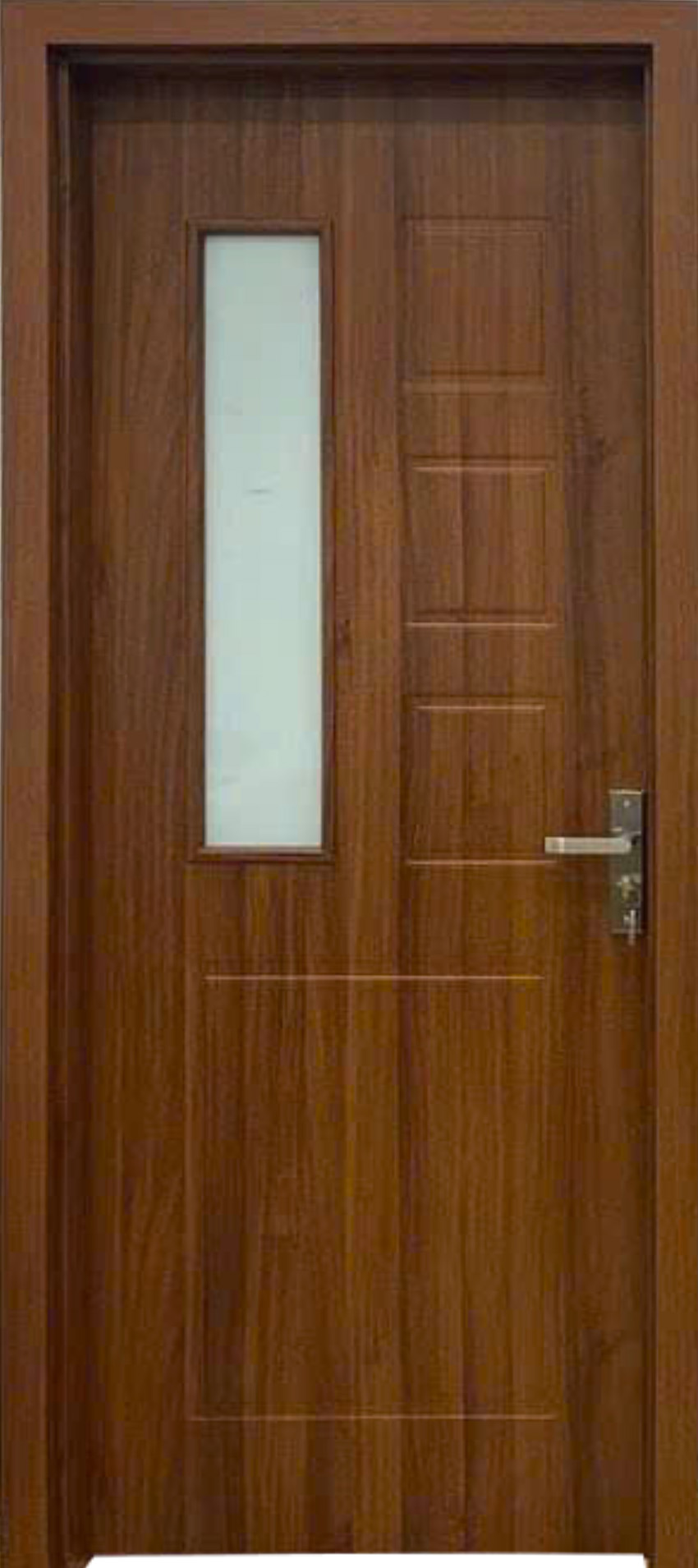 Cửa phủ PVC có ô kính