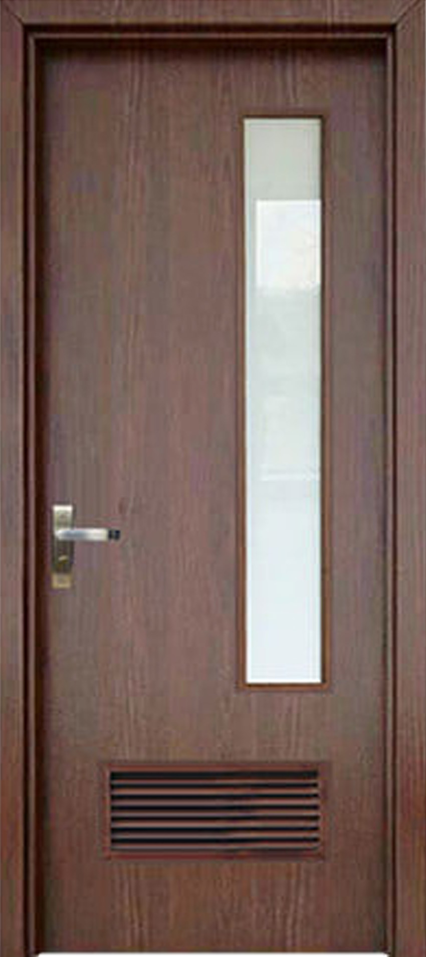 Cửa Nhựa Phủ PVC có ô kính QDC-WC05