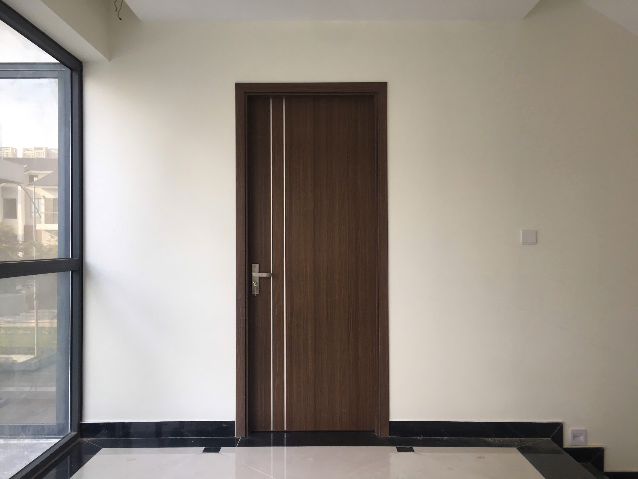Cửa Nhựa Phủ PVC soi chỉ QDC-SC02
