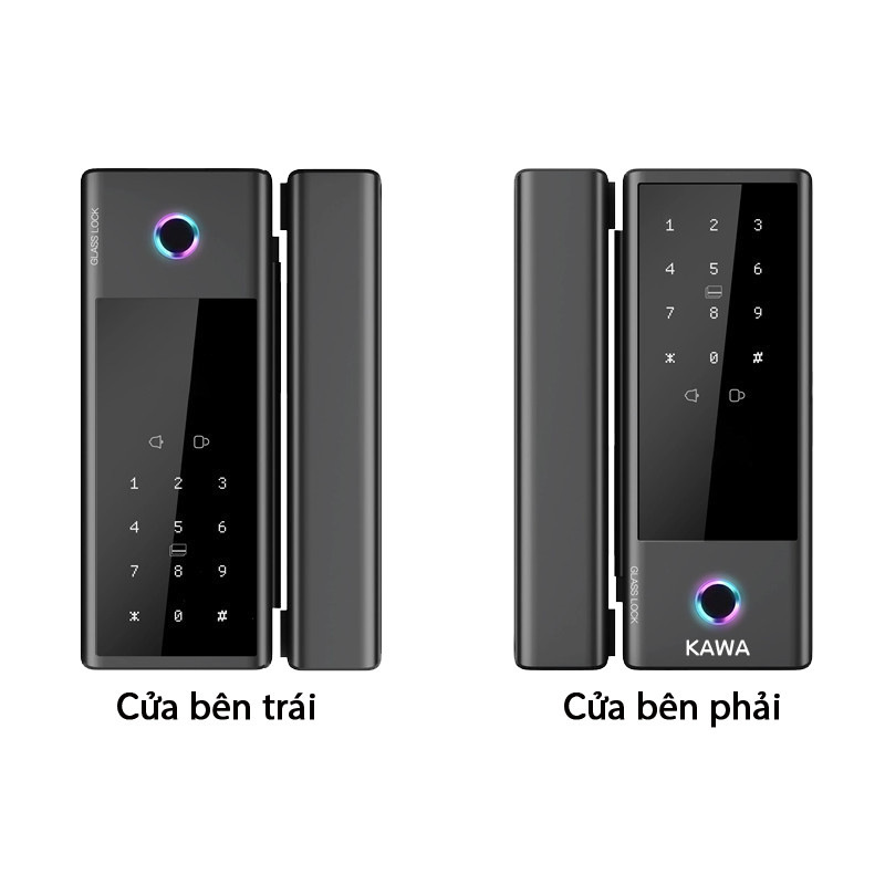 Khóa cửa vân tay cửa kính KG05