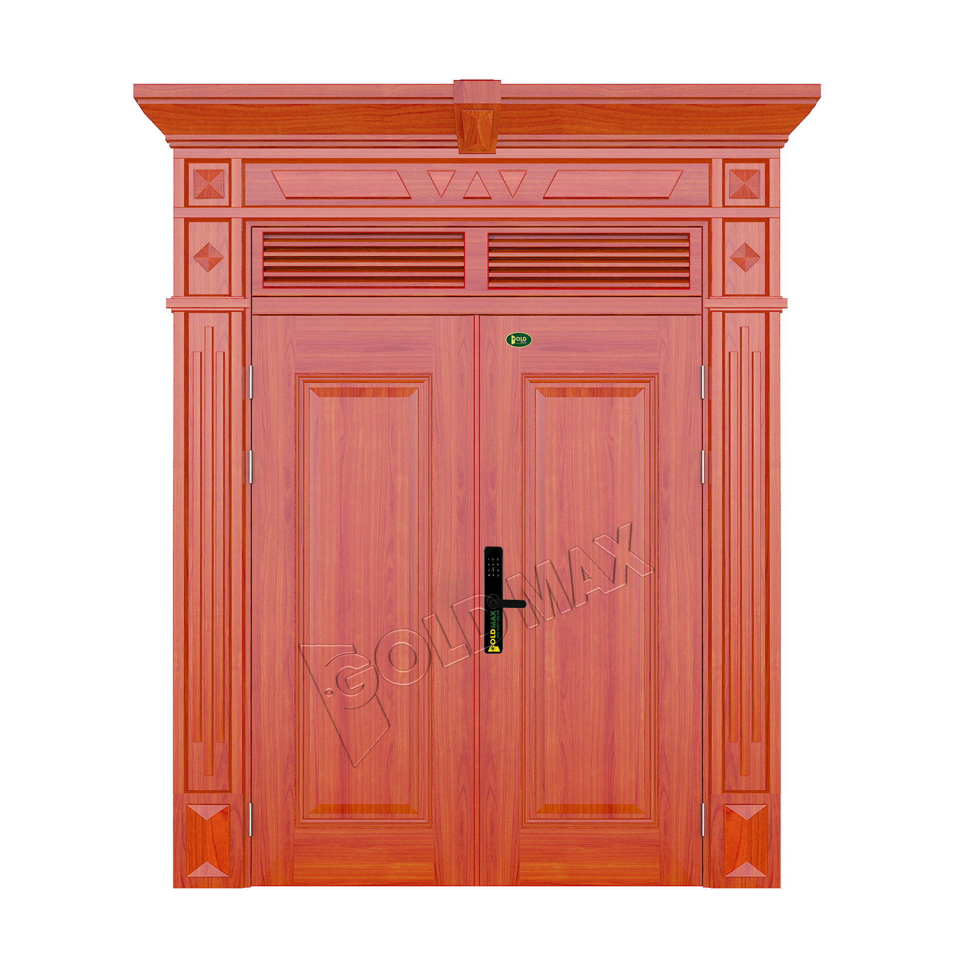 CỬA THÉP VÂN GỖ LX2-H5-2NC