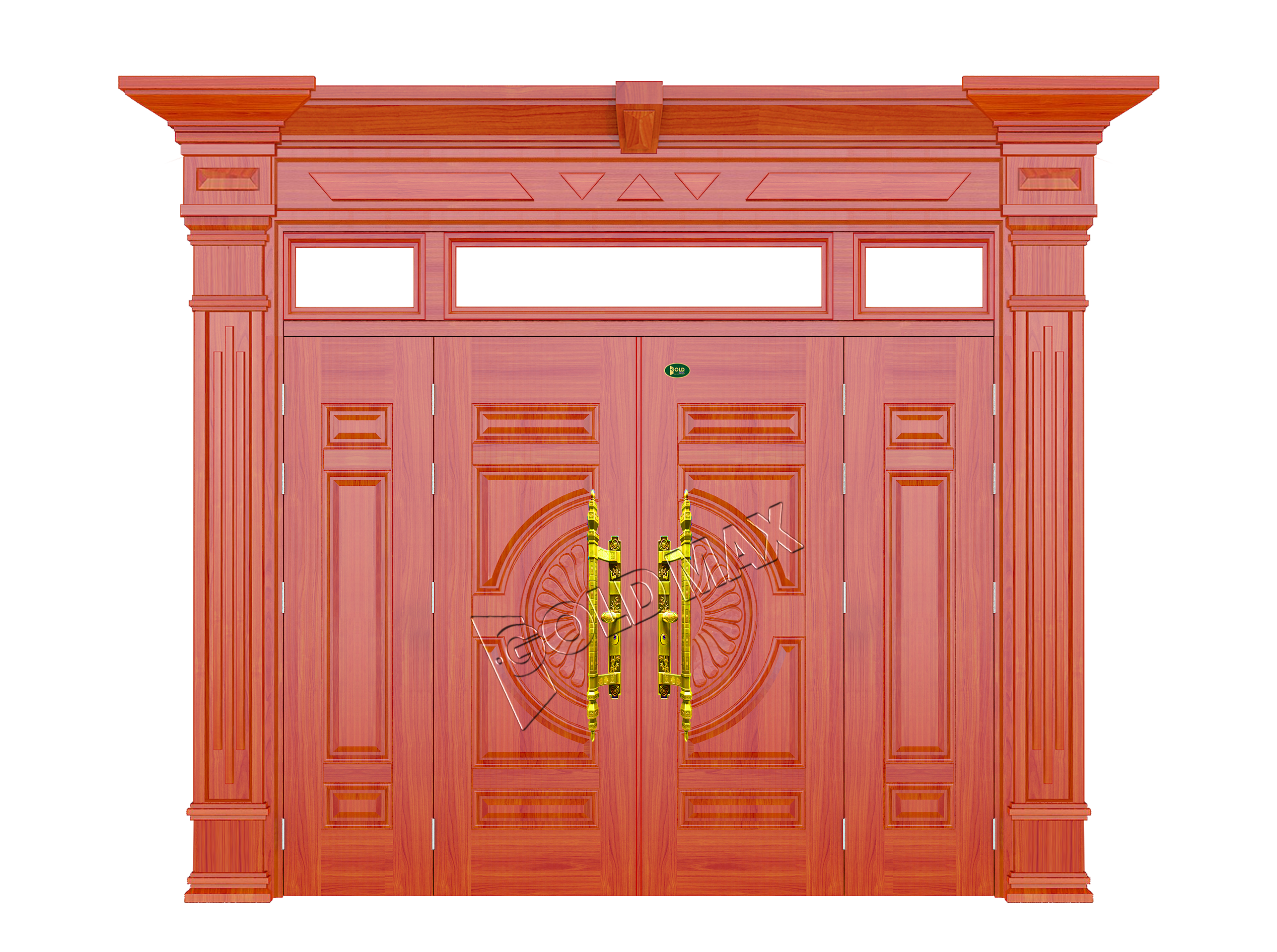 CỬA THÉP VÂN GỖ GLX4-H3-H9-3TK