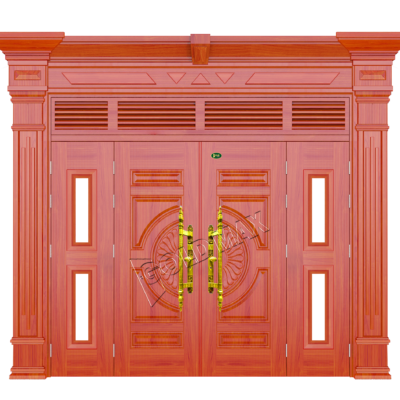 CỬA THÉP VÂN GỖ GLX4-H3-HP2K-4NC