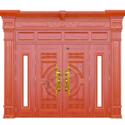 CỬA THÉP VÂN GỖ GLX4-H3-HPK-4PN