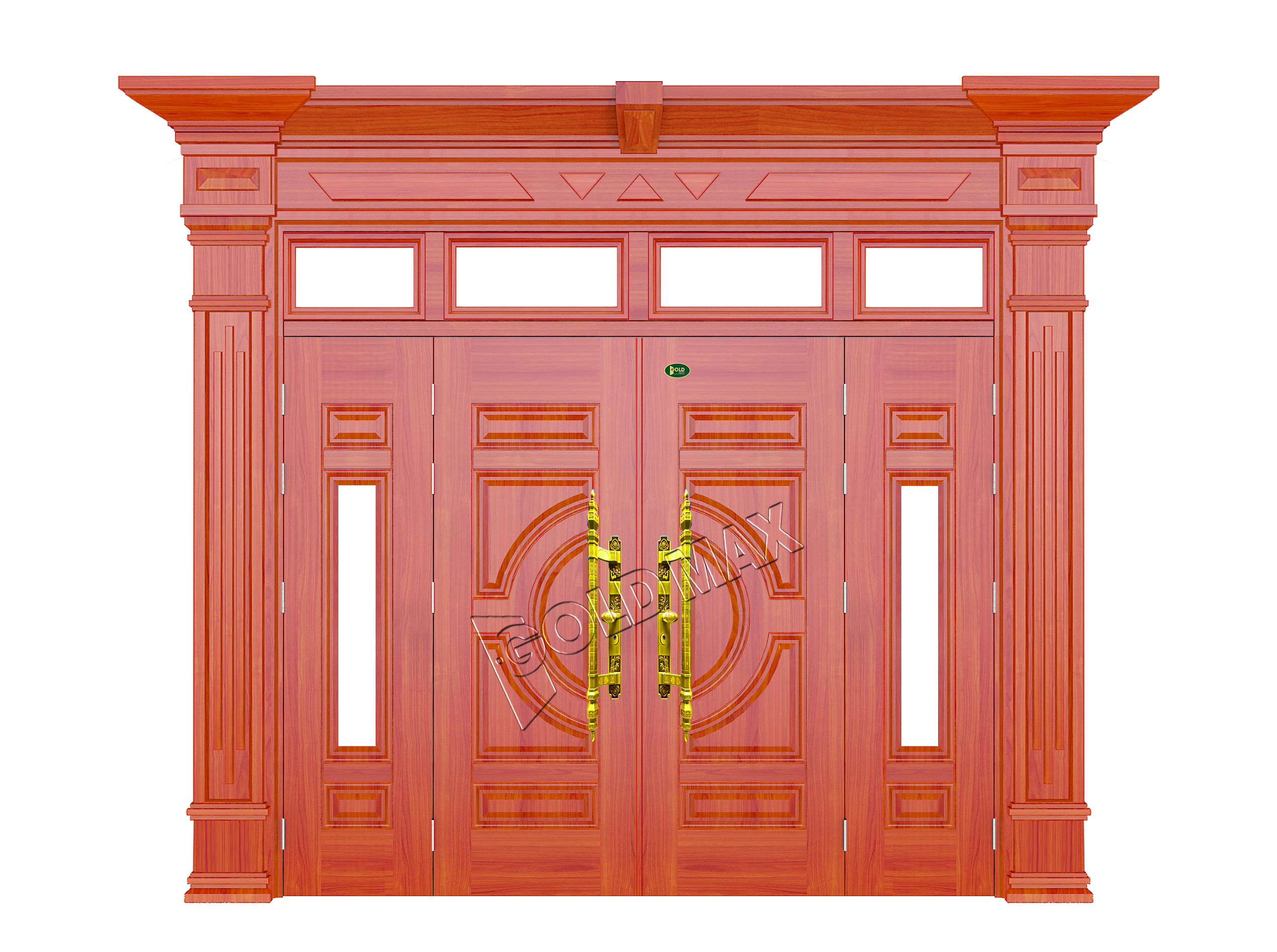 CỬA THÉP VÂN GỖ LUXURY LX4-H4-H9K-4TK