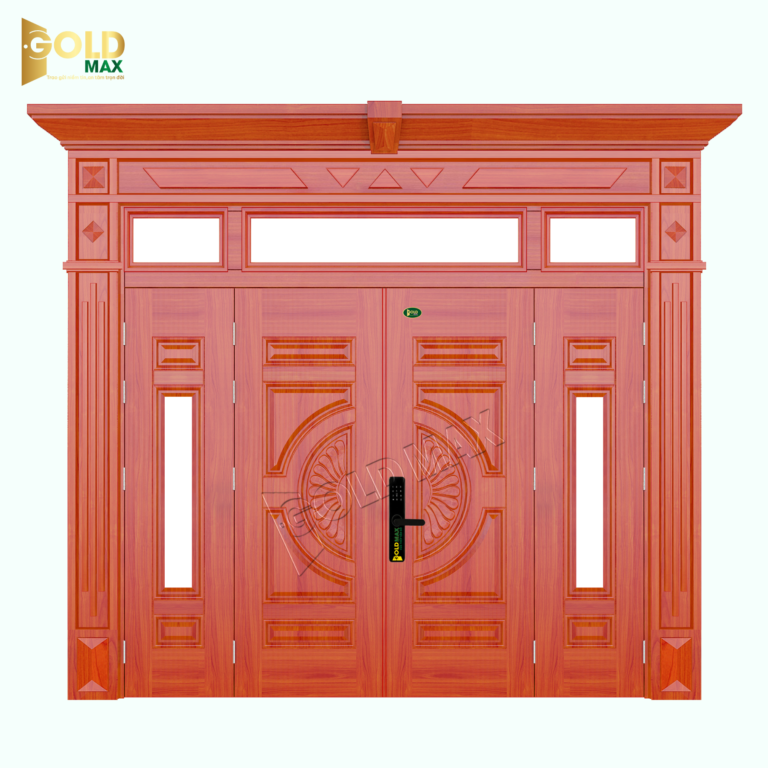 CỬA THÉP VÂN GỖ LUXURY LX4-H3-H9K-3TK
